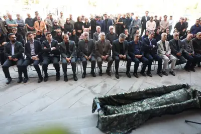 پیکر استاد نواب‌زاده در کرمان تشییع شد